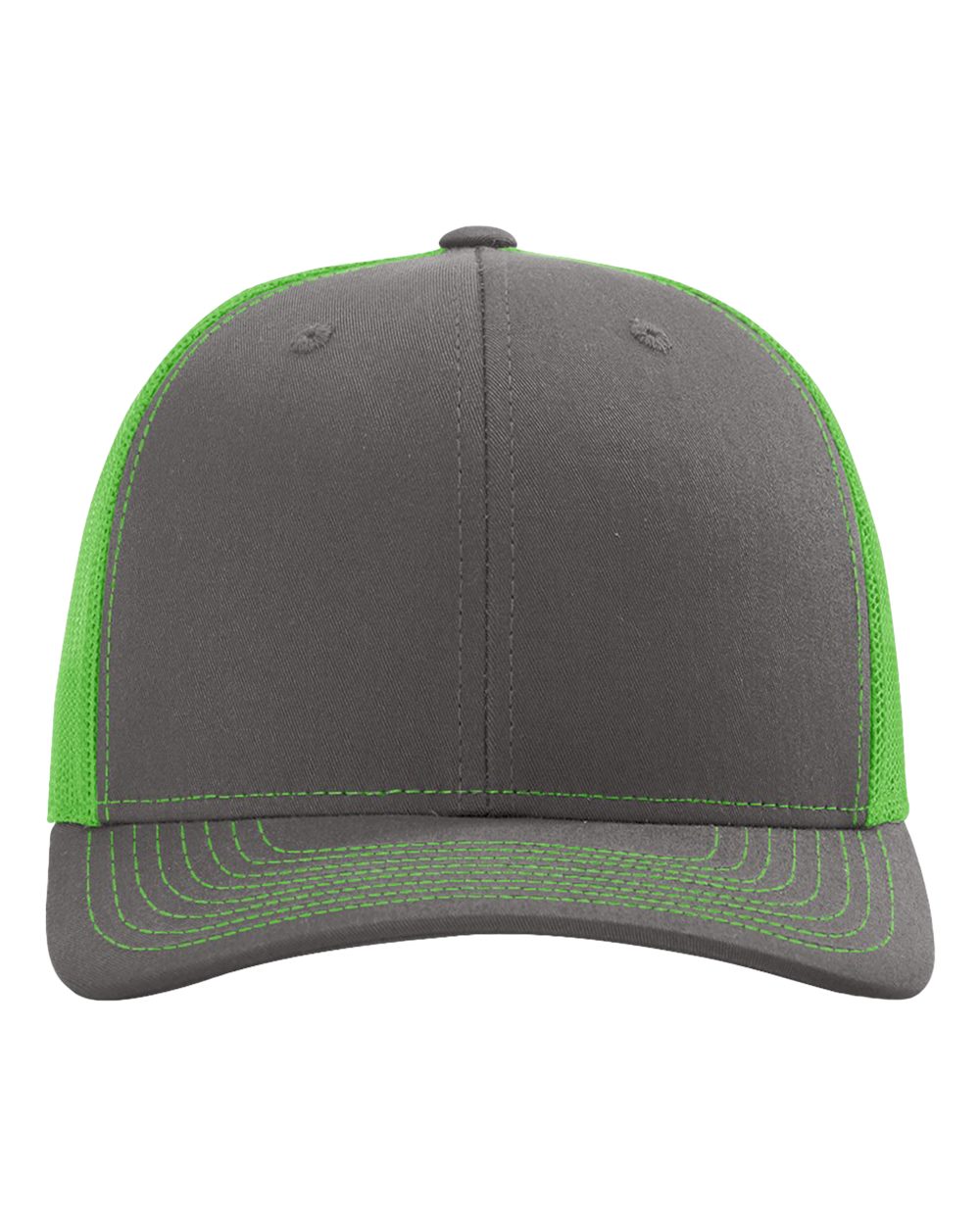 Richardson 112 - Charcoal/Neon Green