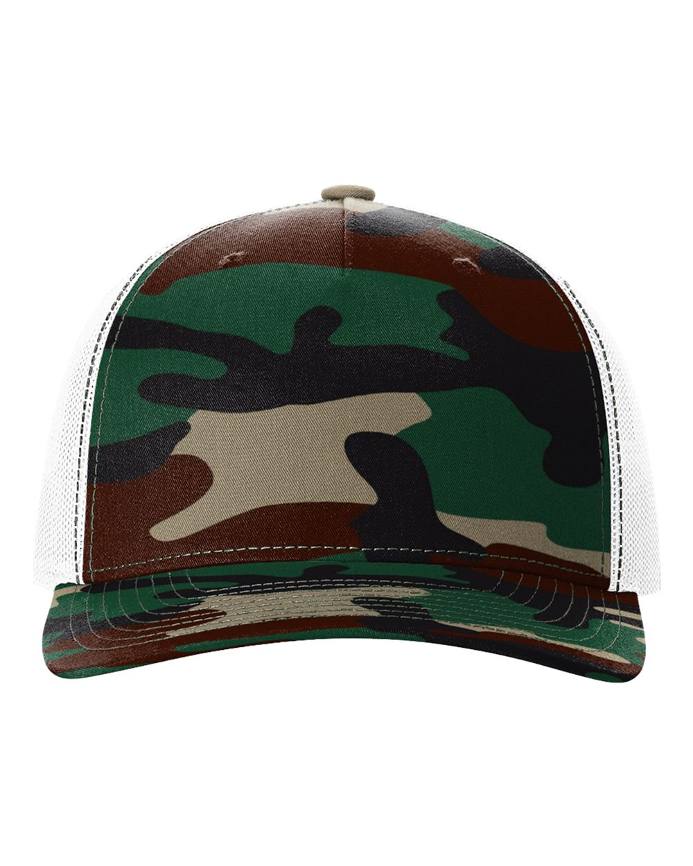 Richardson 112PFP - Green Camo/White